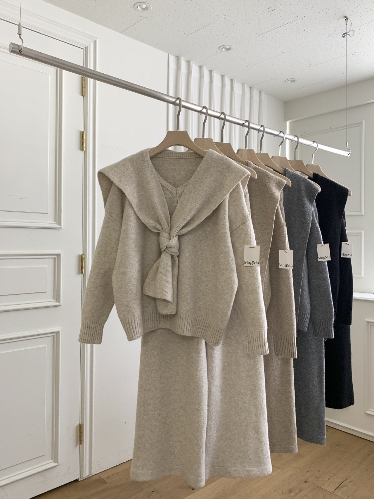 3pcs 머플러세트 울소재 디테일(다솜)