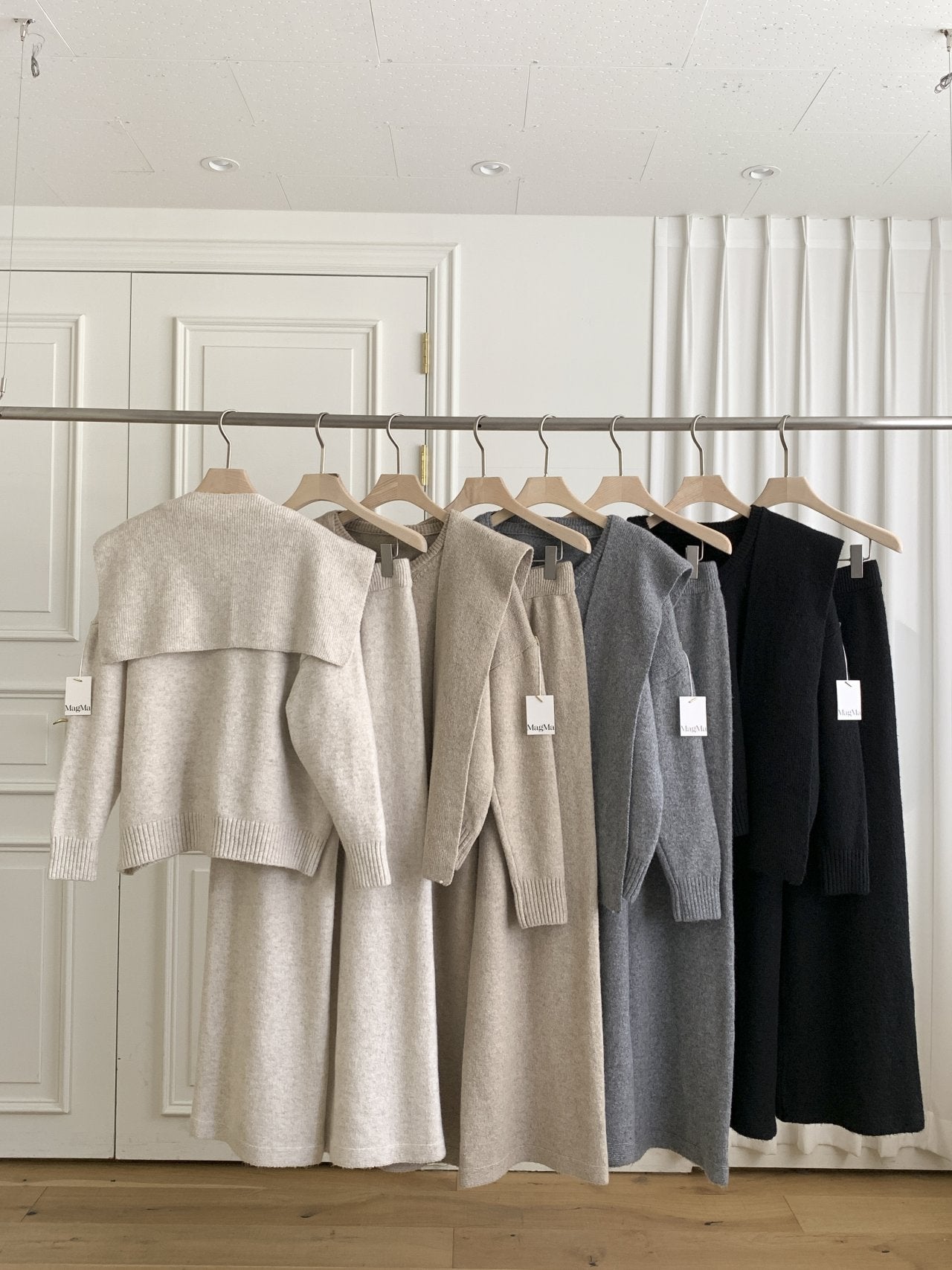 3pcs 머플러세트 울소재 디테일(다솜)