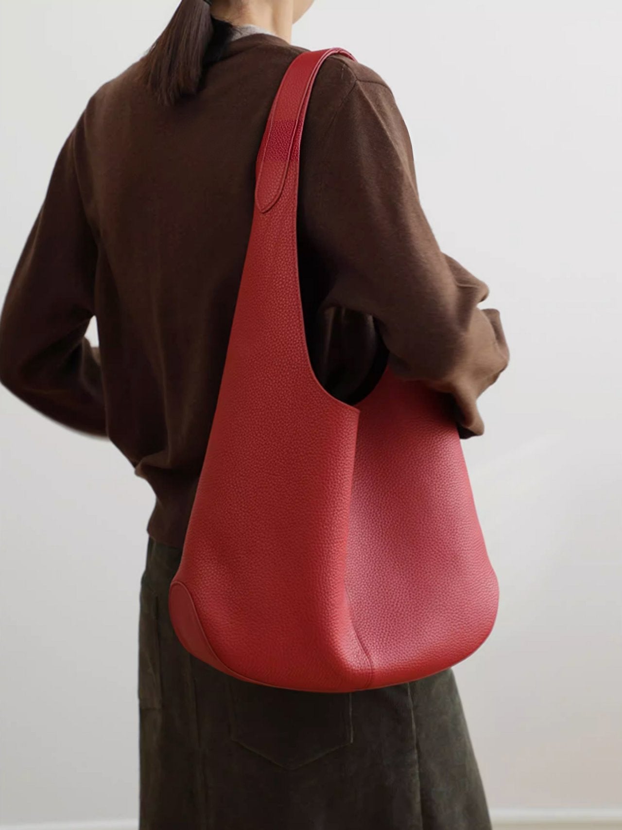 소가죽 빈들 숄더백