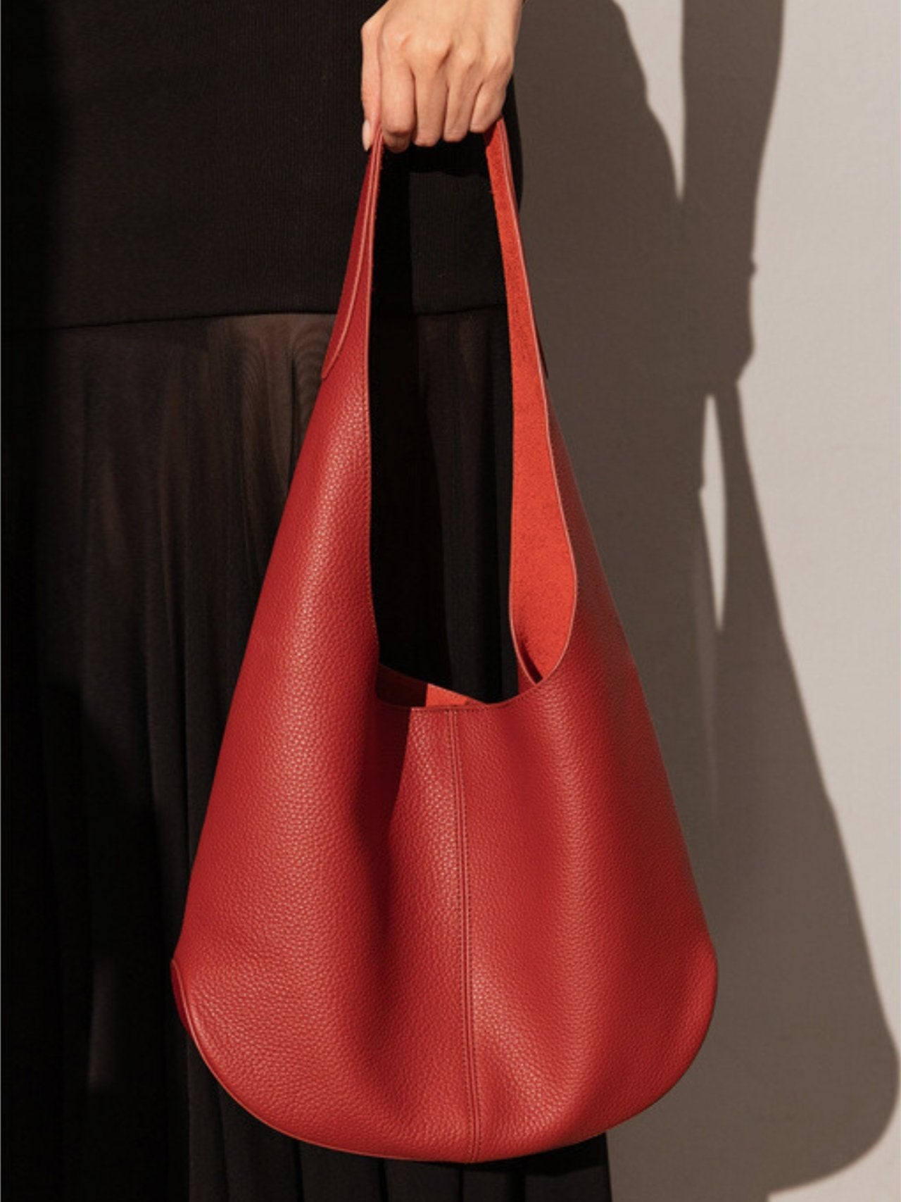 소가죽 빈들 숄더백