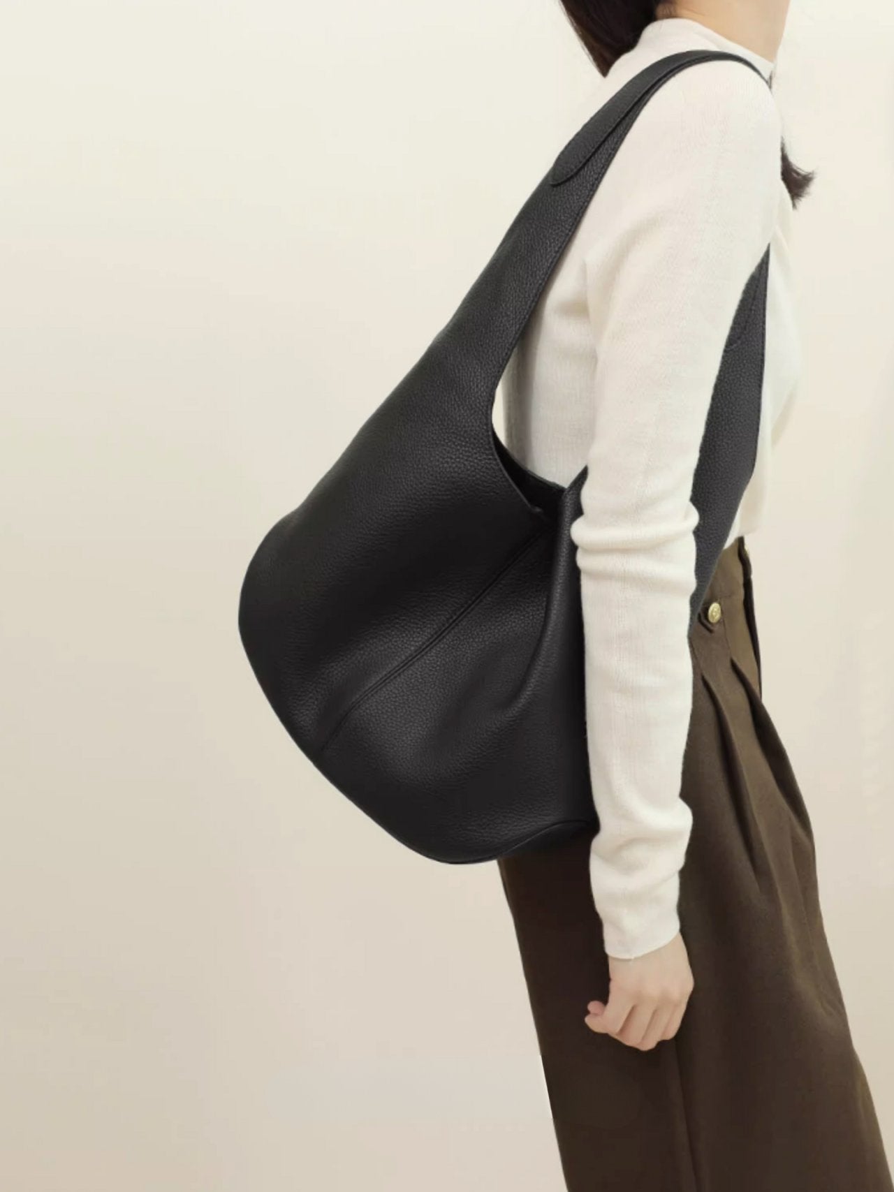 소가죽 빈들 숄더백