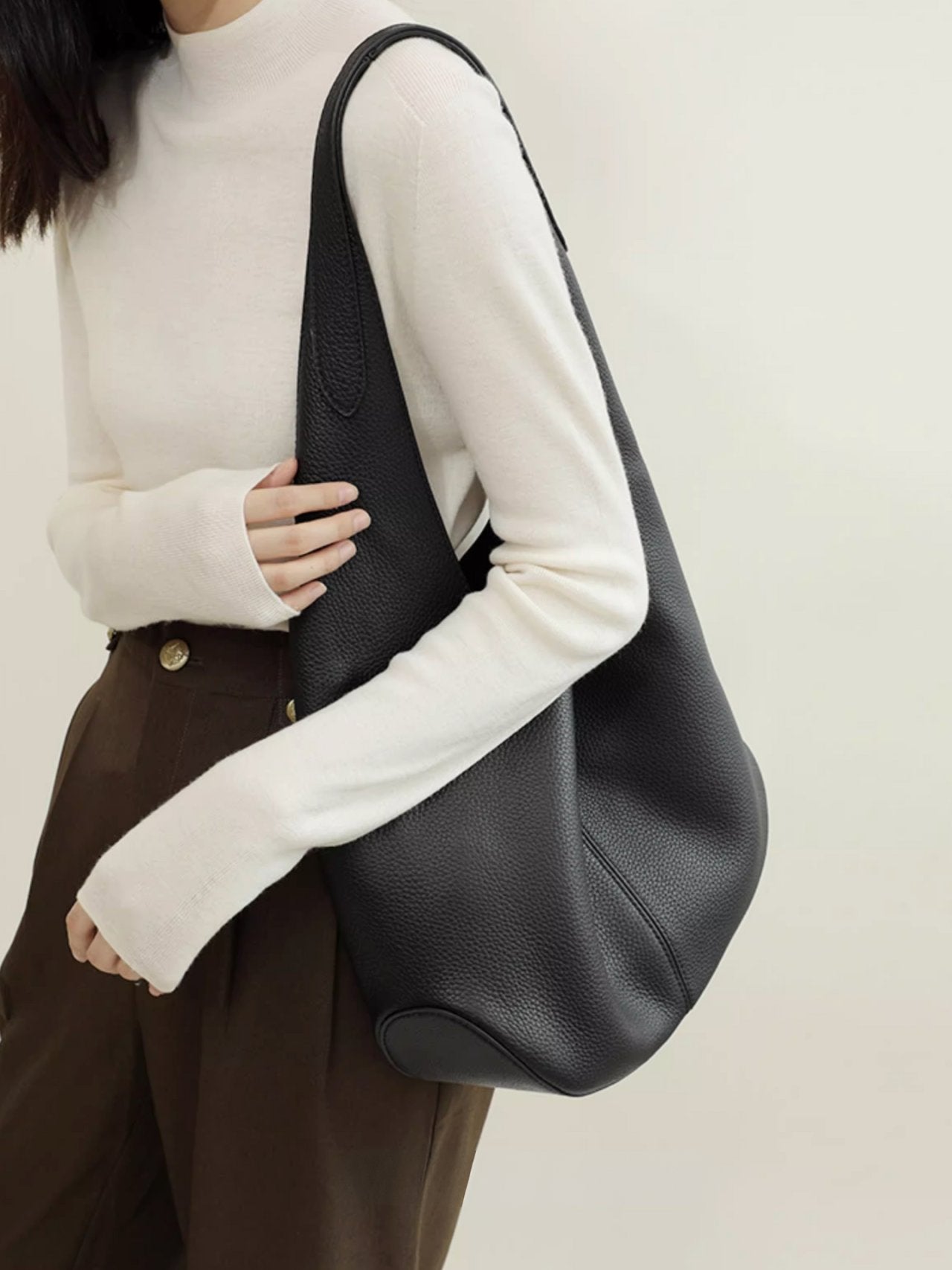 소가죽 빈들 숄더백