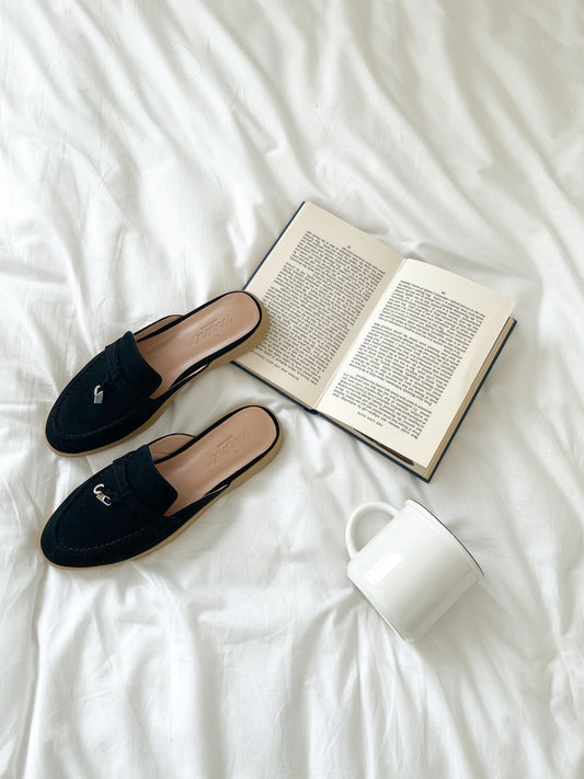 로로 스타일 천연 양가죽 블로퍼Loro-style Genuine Lambskin Comfort Bloafer