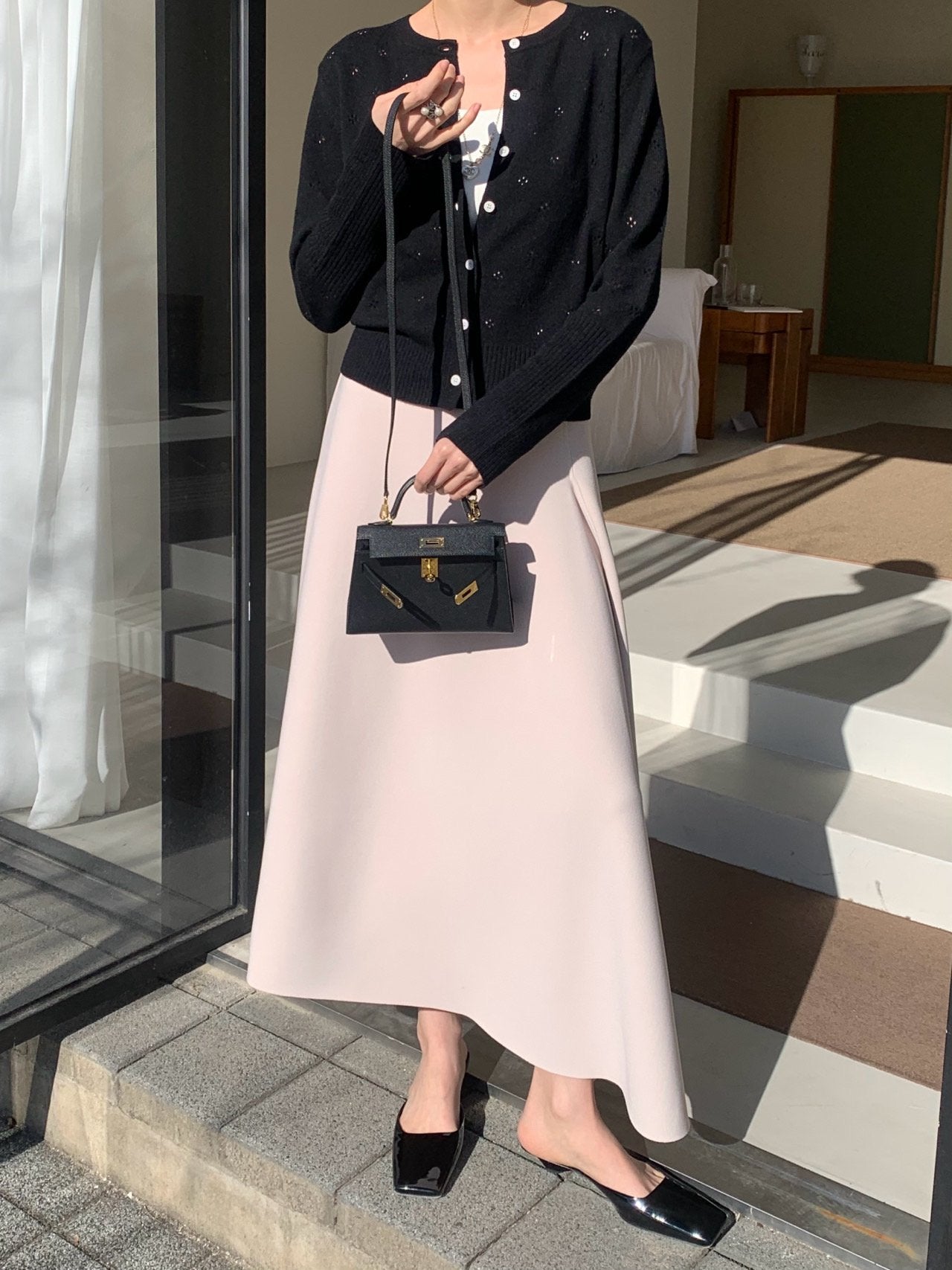 26ss로우게이지 재키 스판스커트