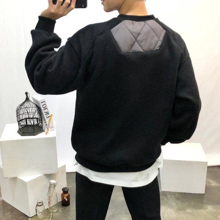 🔥 퀼팅 패딩 + 양털 후리스 하이브리드 맨투맨