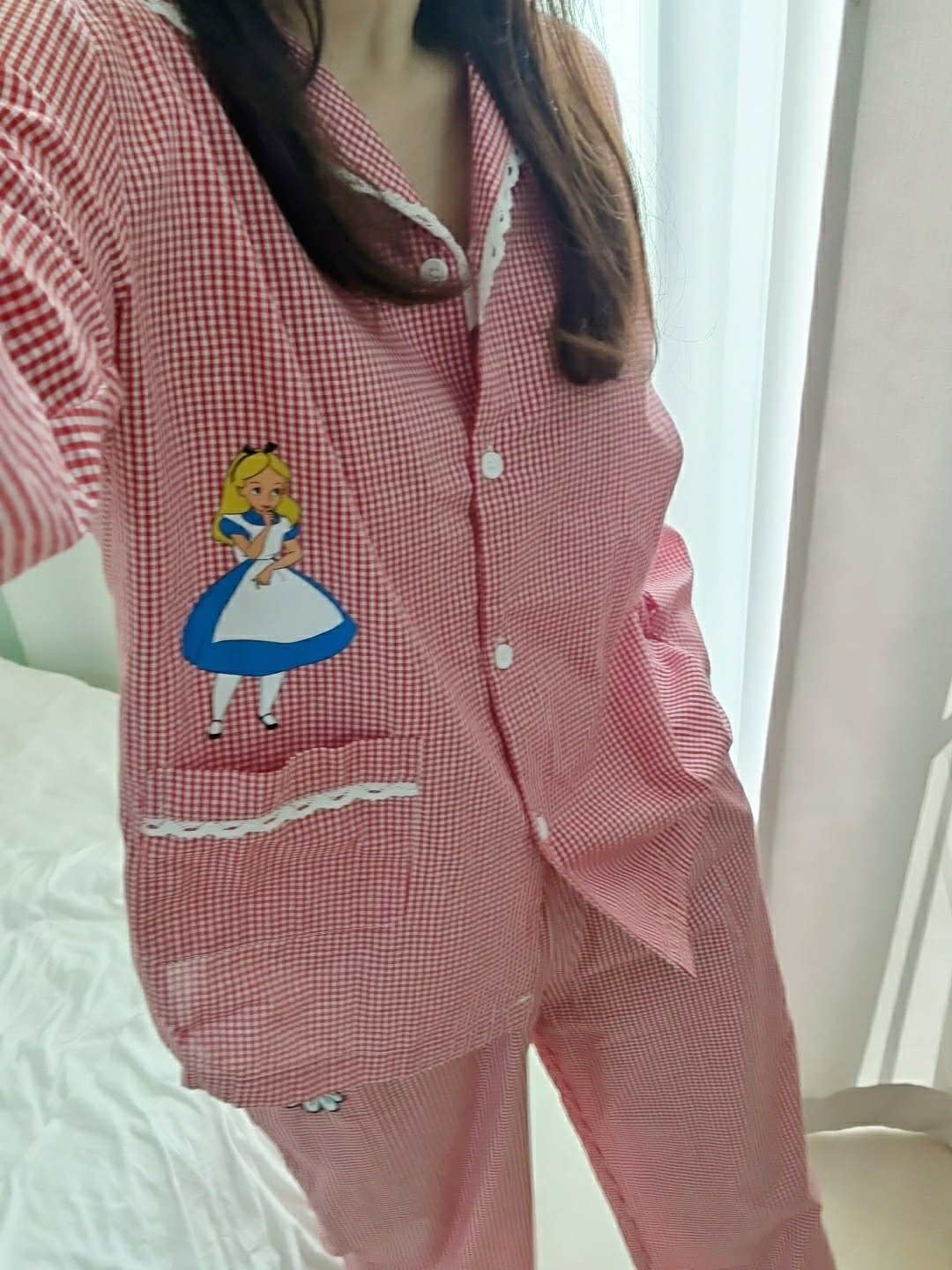 디즈니 앨리스 캐릭터잠옷 디즈니잠옷 파자마세트 파자마