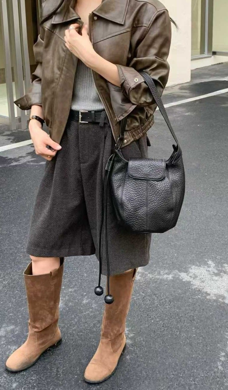 Hobak Soft Bucket Bag / 호박백 (양가죽)